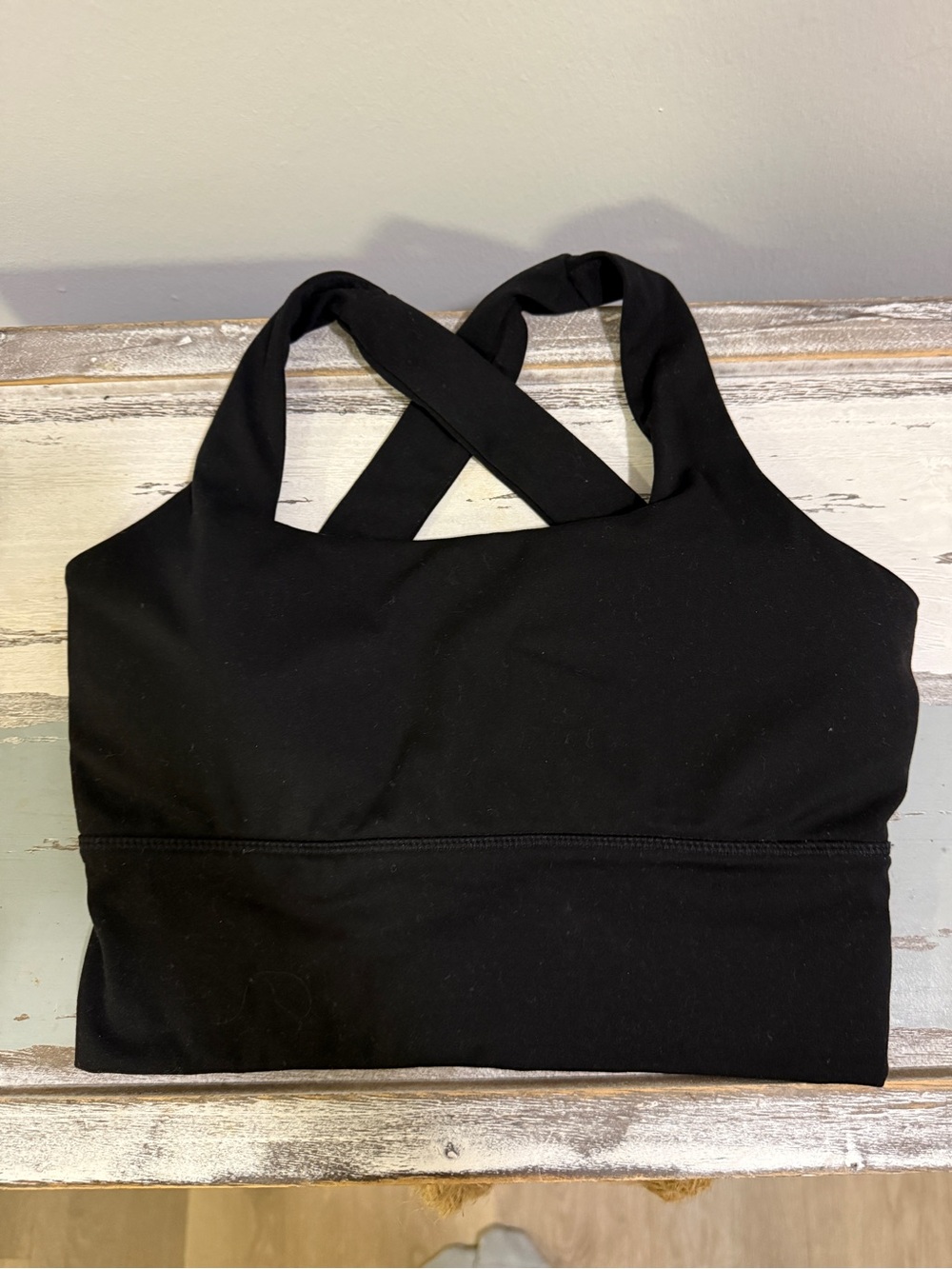 Black Crossback Sports Bra